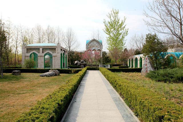 再現「塞北江南舊有名」風貌的展園