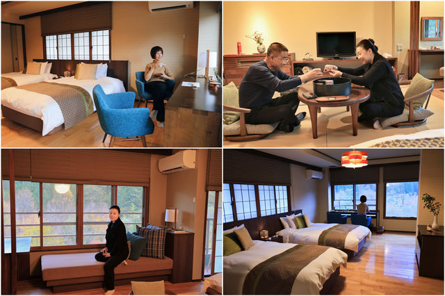 在日本高山福地溫泉的元湯孫九郎溫泉酒店。