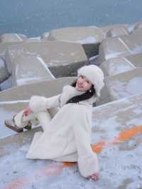 大連｜海邊雪景美翻了！附攻略！