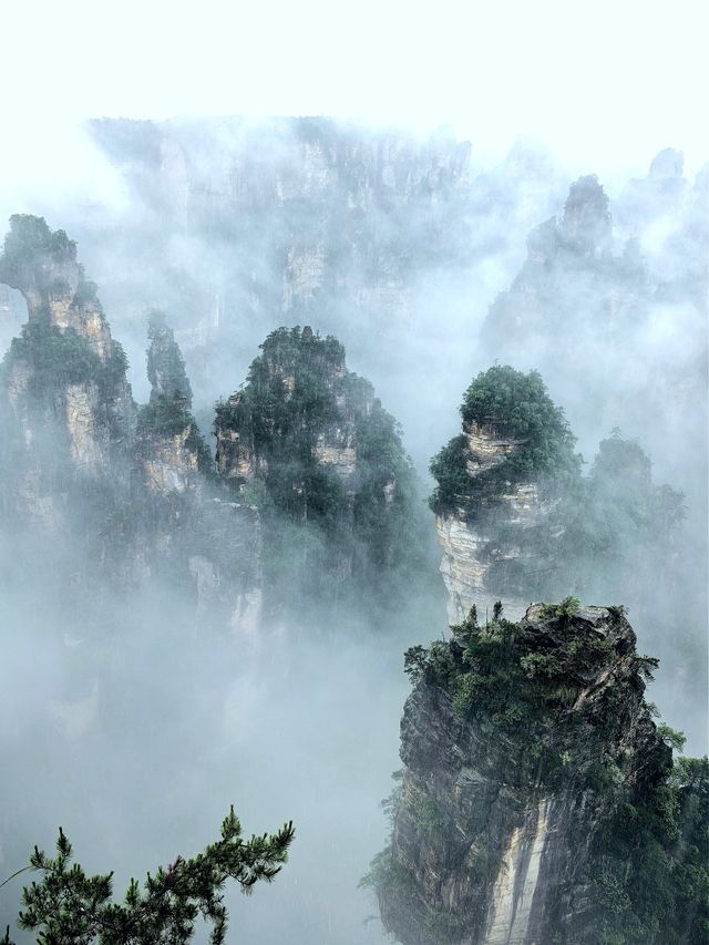 煙雨濛濛張家界