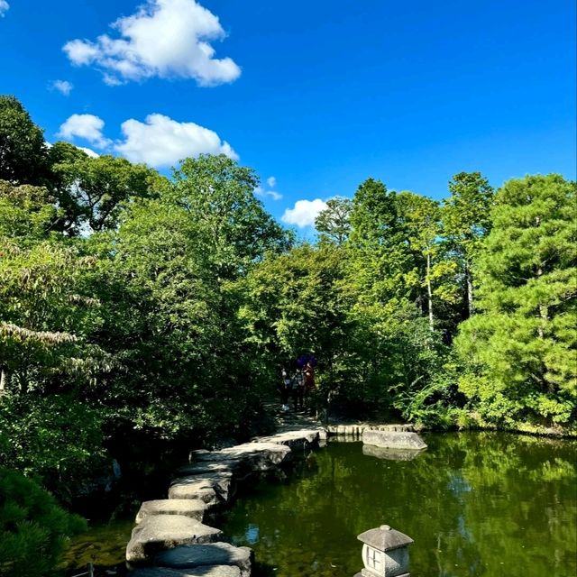 關西秘境！姬路城旁的日式園林天花板🌿