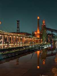 杭州夜景已經next level,童話鋼鐵城堡