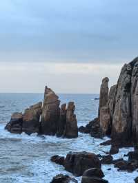 秋日漫步海水不藍的南麂島