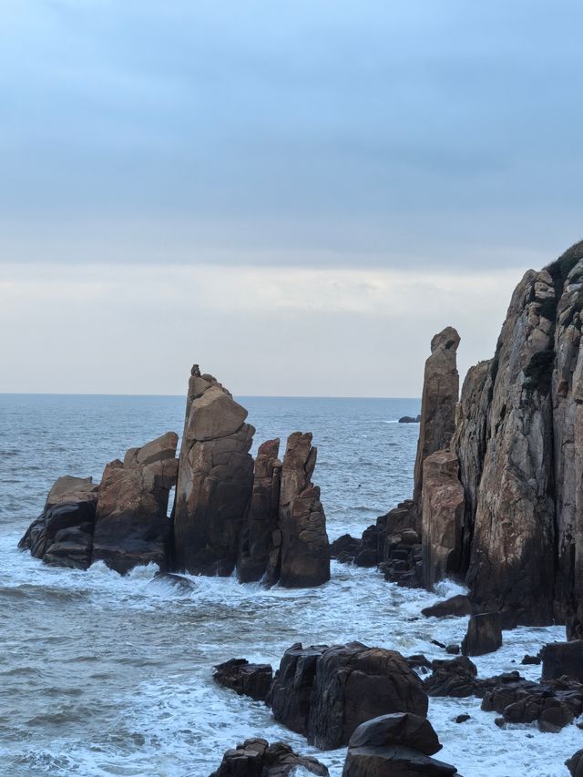 秋日漫步海水不藍的南麂島