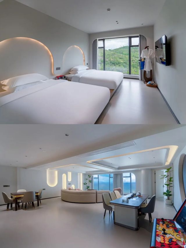 惠東海景酒店天花板雙月灣半島躺著看海太絕了！