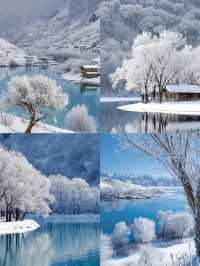 新疆阿勒泰的冬季冰雪景觀獨特