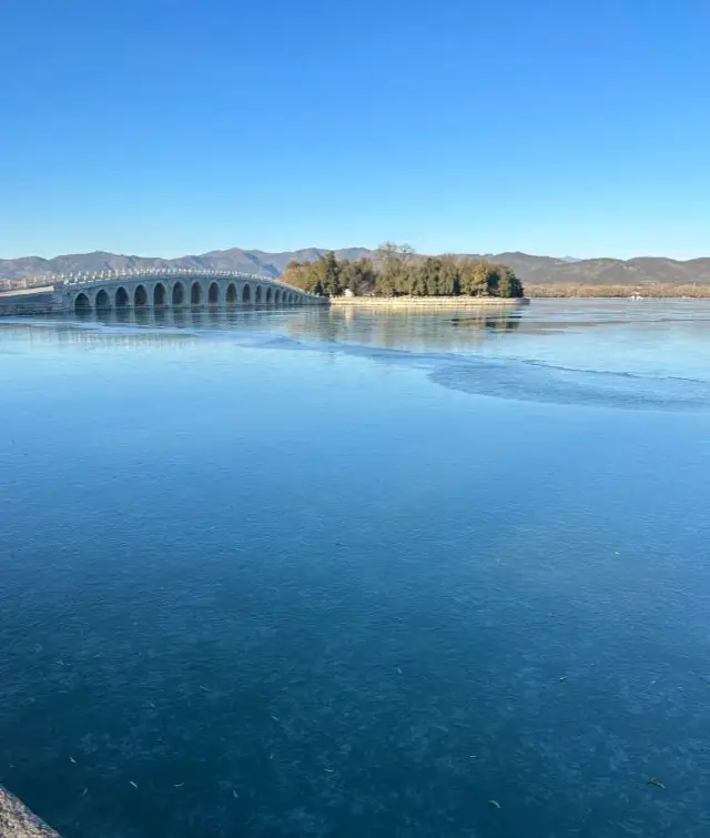 頤和園結冰進度條開始加載