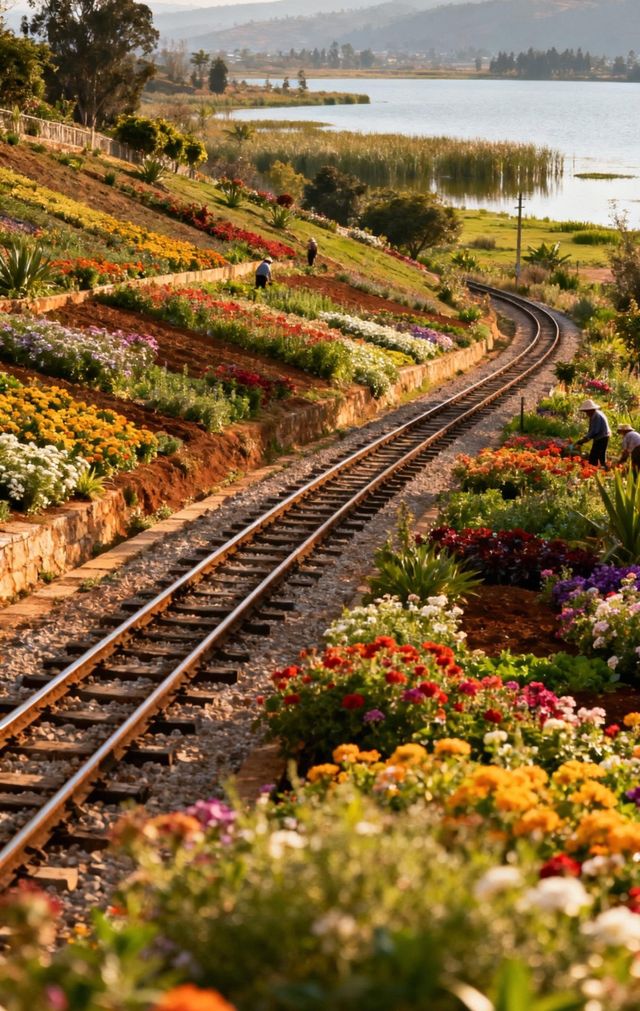 雲南蒸氣火車花叢秘境 雲南蒸氣火車花叢秘境