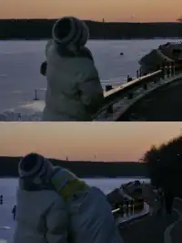 在淨月潭遇到我們的Blue Hour