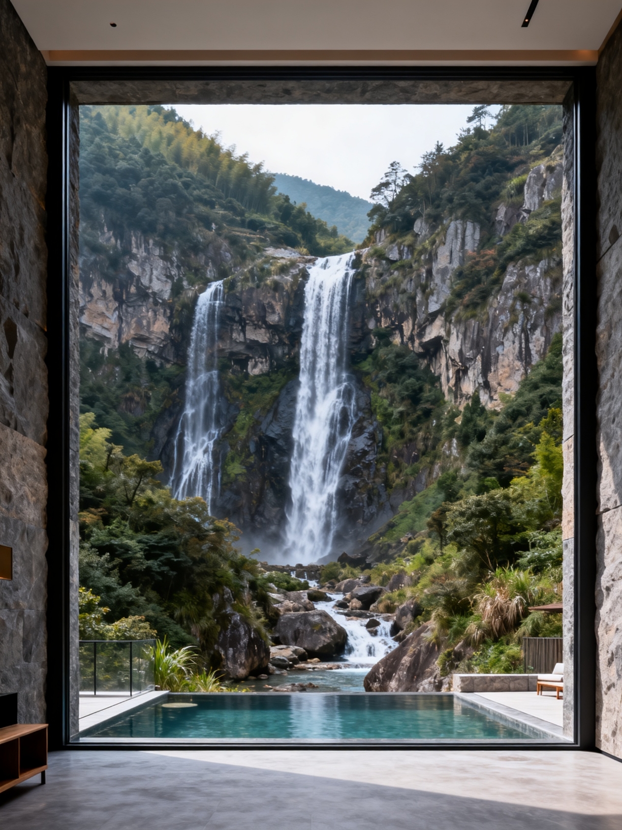 Stay in a hotel in Cangnan County and enjoy a family-friendly hike to Wanyao Three-Tier Waterfall