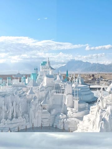 Chaka Salt Lake fairyland check-in crashes into the blue and white