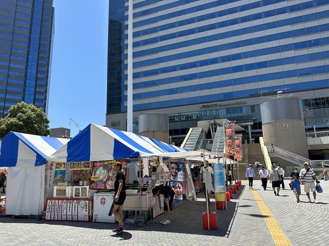 東京・品川。品川駅港南口に広がる公園『港南ふれあい広場』