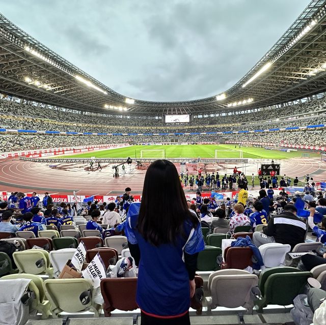 サッカー観戦はやっぱりここ！国立競技場⚽️