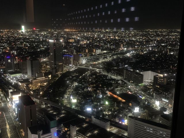 名古屋　名古屋観光　スカイプロムナードからの名古屋駅周辺は絶景だった