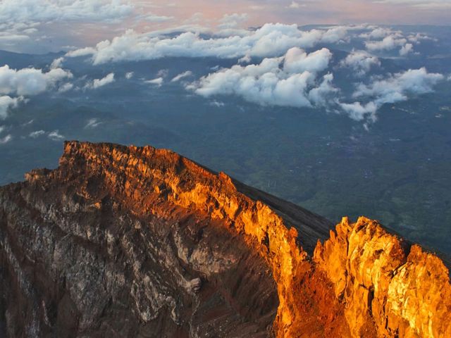 Agung volcano Bali