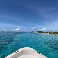 Cruising the Azure blue waters of Maldives 