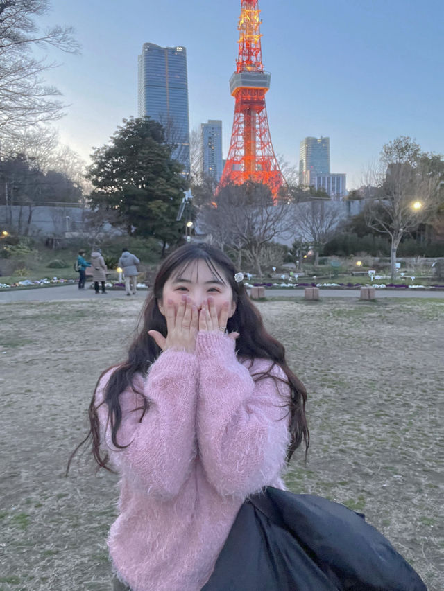 도쿄타워를 가까이서 볼 수 있는 도쿄 시바 공원🗼