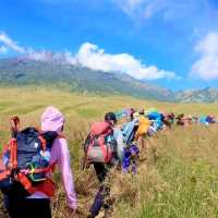 Up to the Mt Rinjani