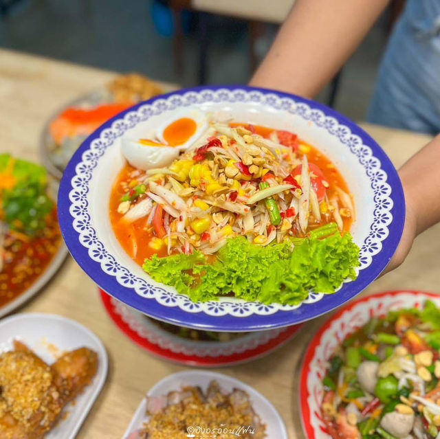 ร้านส้มตำรสเด็ดที่ร้อยเอ็ด🌶️🔥
