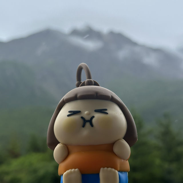 大雨霧霾中的鹿兒島櫻島火山🌋😅