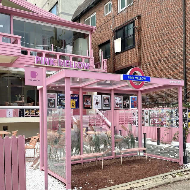 【韓国】カロスキルにある一際目立つピンクの可愛いカフェ🩷