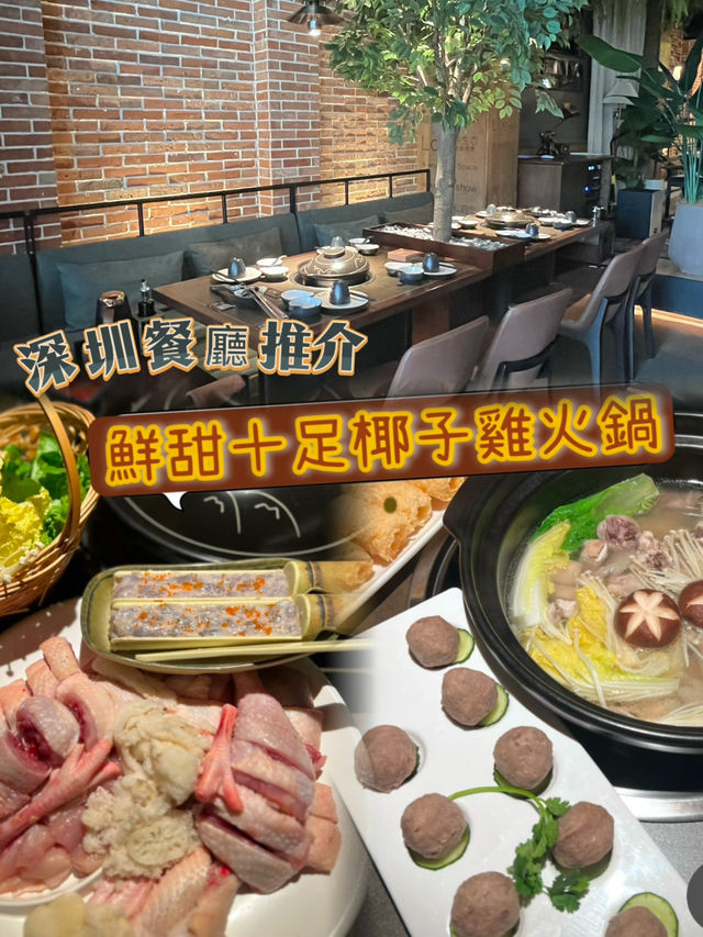 深圳必食 正宗文昌雞椰子🥥火鍋