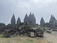 Twilight Tales at Prambanan: A Cloudy Evening Among Ancient Stones