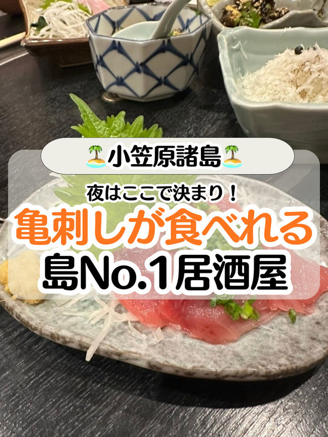 【小笠原諸島】島no.1居酒屋🐢カメ刺食べるならここ！