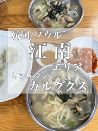 한국/서울【강남지역】모치모치! 미슐랭 칼국수