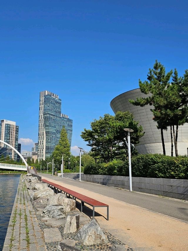 송도의 호수 큰 공원