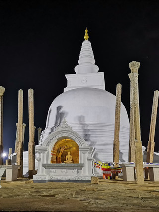 A Peaceful Night Walk Through Anuradhapura Sacred City