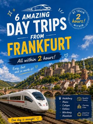 🚄 Where can you go from Frankfurt in 2 hours? Traveling in Germany is easier than you think! 🇩🇪