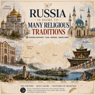🕊️ Russia Is More Religiously Diverse Than You Might Expect