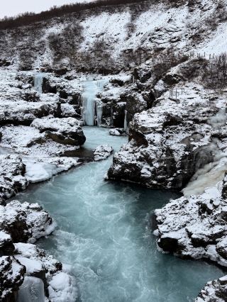 💦 Hraunfossar & Barnafoss 🇮🇸 — Two Waterfalls, One Incredible Stop