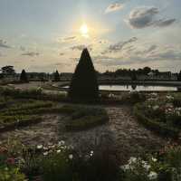 Watch sun down with flowers, fireworks