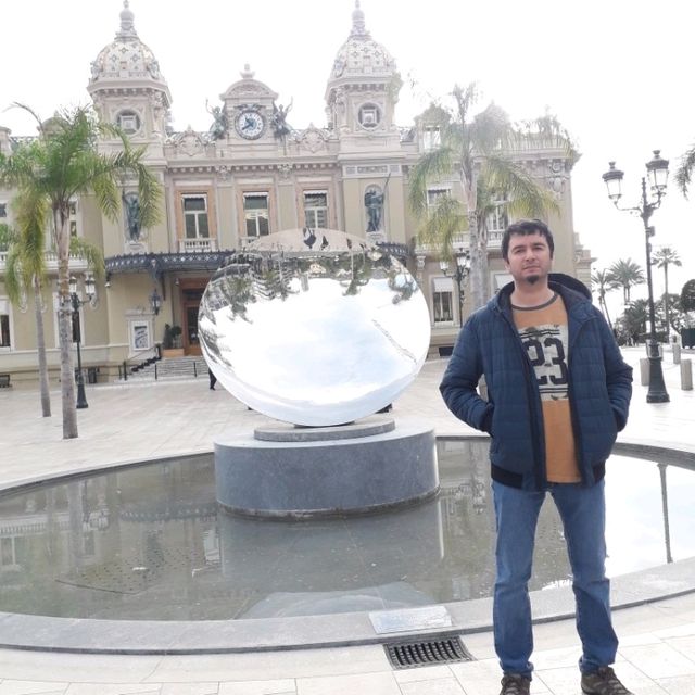 A backpacker in Monaco