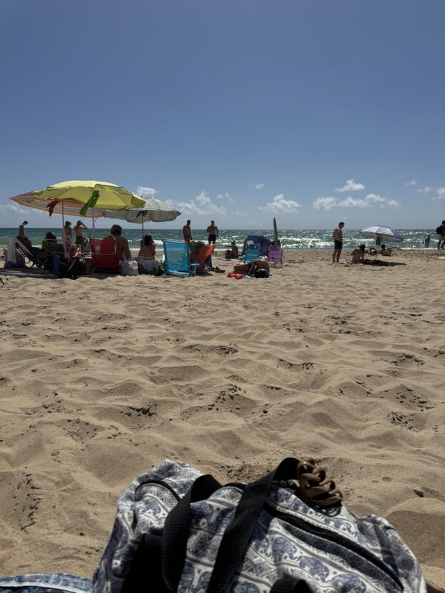 Beautiful Saturday at a Beach in Cadiz, Spain