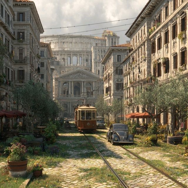 Rome Reimagined: Eternal Reflections by the Tiber 🌿🏛️