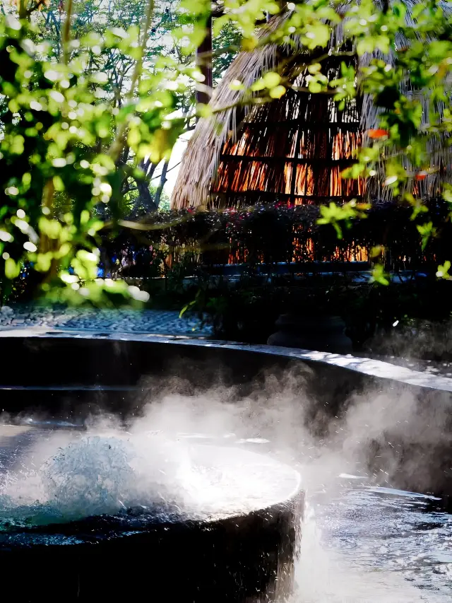 중국식 정원 온천 구이안 온천 휴양림