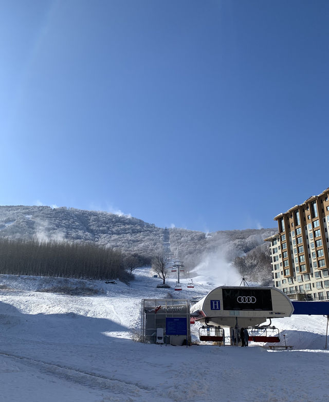 滑雪新手勇闯北大湖，霧凇太好看了