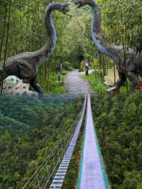 紫龍峽玻璃漂流丨天子地夢幻樂園的空中漂流