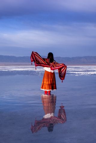 中國最美的拍照勝地，青海茶卡鹽湖。