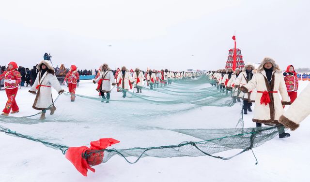 新疆巴州博湖縣第十七屆冰雪季博斯騰湖冬捕活動