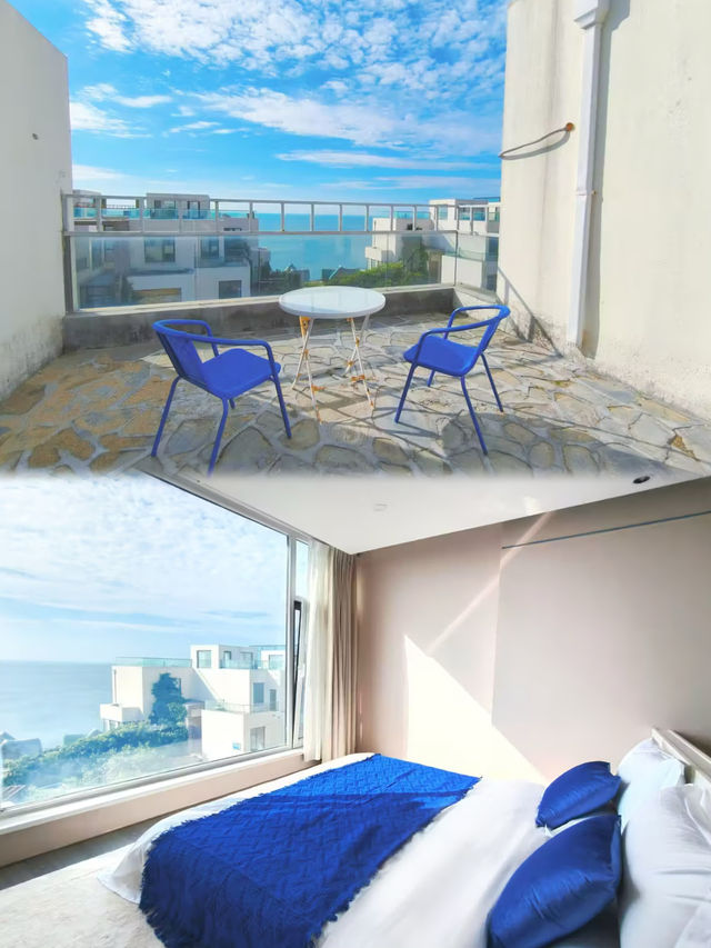 榮成海邊民宿天花板｜住進油畫裡的270°海景房