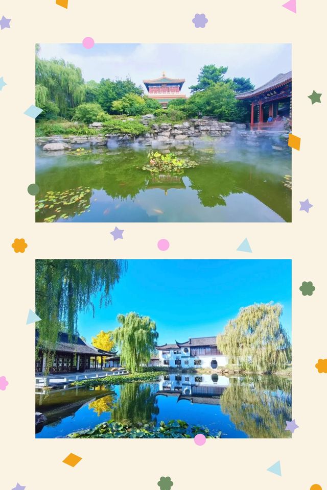 秋染園博：一園藏盡九州秋   當北京的風掠過永定河畔，園博園便成了被秋色打翻的調色盤。這座橫跨豐台、