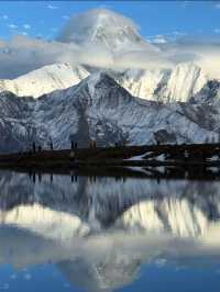 深秋徒步冷嘎措人間仙境真的太出片了！