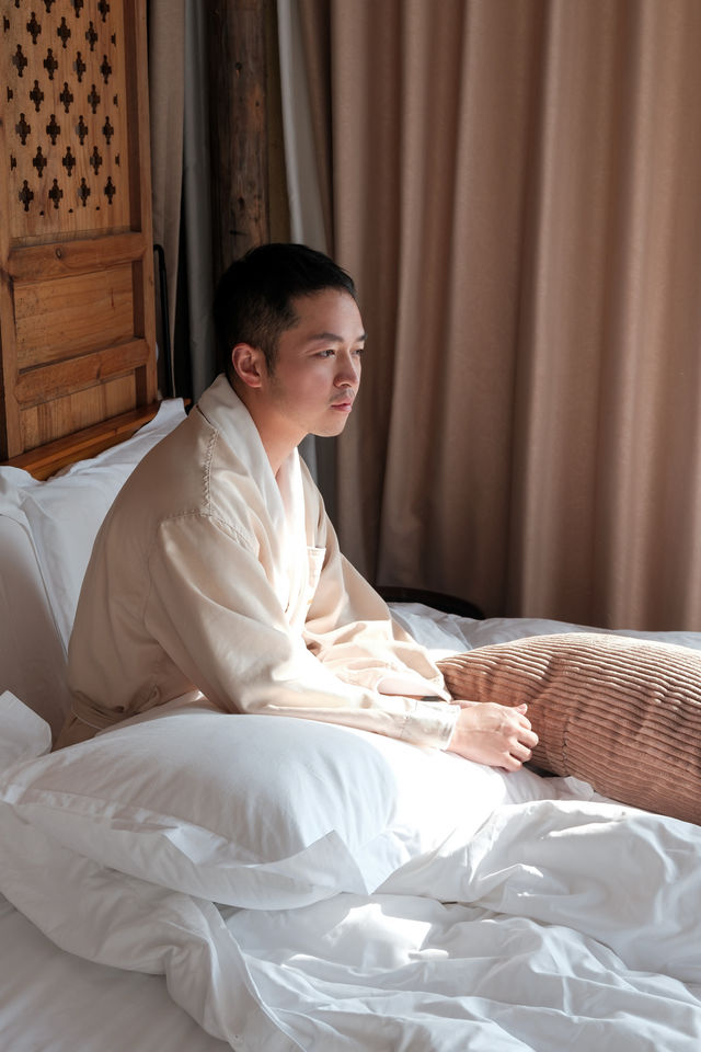 住進雲朵裡，私湯泡著泡著就飄起來了