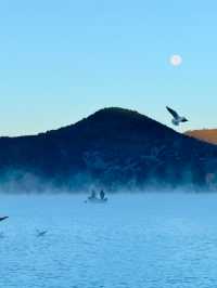 瀘沽湖晨霧絕了誰懂藍調時刻的美!拍出油畫大片