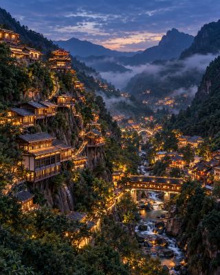 Compared to the crowds in Jingdezhen, I prefer this cliffside xianxia valley