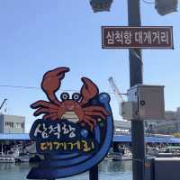 강원도여행 왔으면 이곳에서부터 시작! 삼척항 대게거리🦀